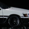 【モデルインプレッション】 INNO Models 1/64 Toyota Corolla Levin AE86 (White/Black)