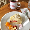 ミモザケーキとアスパラガス