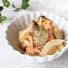 【美肌レシピ】『新玉ねぎと鮭の味噌和え』