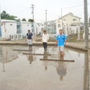 本田の代かき、排水口の整備：2015年6月8日