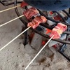 イノシシの串焼き