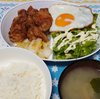 味の薄い唐揚げ、今夜のひとり飯