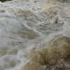 渓流釣りと雨荒れ
