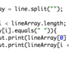 splitで文字列を配列にひとつずつ格納してみた　＜Java備忘録＞