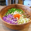 【薬膳汁なし担担麺ハルキヨ】彩りの良さ№１の汁なし担担麺(佐伯区五日市)