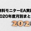 【無料モニター実績】〜2020年度月別まとめ〜