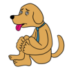 かわいい会社の犬 のイラスト