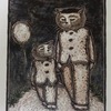 木版画「祭りの帰り道」