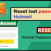 Reset lost password in Hotmail