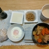 みそ鍋２日目。レンチン目玉焼き