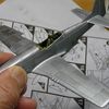 1/72  AIRFIX   NORTH AMERICAN P-51D  MUSTANG　（３）ストライプ類の塗装です