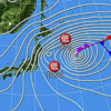 台風並みの風吹きまくる