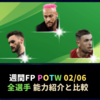 【ウイイレ2020】ピンク ネイマールと最強CBデリフト登場！週間FP 全選手レベマ能力とランキング