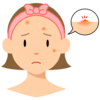 ニキビのフリーイラスト素材