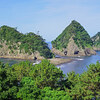 絶景の西伊豆旅③三四郎島のトンボロを歩く