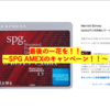 最後の一花を咲かせましょう〜SPG AMEXのキャンペーン〜