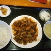 【昼食】　鶏肉味噌炒め定食