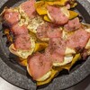 サツマイモとカボチャと生ハムのローストを作ってみた。簡単オーブン料理。
