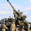 ドイツ発（datelined  Germany）：　Ukraine's Zelenskyy praises Western artillery 