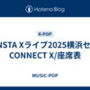 MONSTA Xライブ2025横浜セトリ CONNECT X/座席表