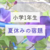 【小学1年生】初めての夏休みの宿題