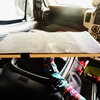 車内用のターンミニテーブルを作成・設置しました‥
