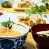 ☆海鮮丼＆かぼちゃのレンジ煮☆