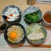 玉子かけご飯。野菜味噌汁（新規作成）