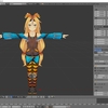 ユニティちゃんをBlenderで読み込む その２（テクスチャの表示とウェイトの設定）