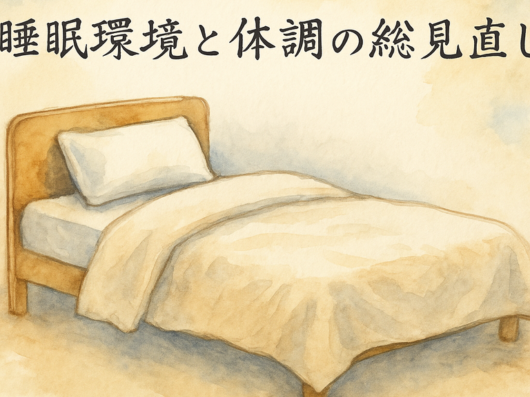 睡眠環境と体調の総見直し｜AIと私の記録