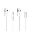 iPhone充電ケーブル 2本セット ライトニングUSBケーブル 急速充電 データ伝送 Lightning 断線防止 iPhone/iPad/iPod/AirPods各種対応 1m