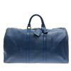 Auth LOUIS VUITTON Keepall 50 M42965 Toledo Blue Epi VI0931 Boston Bag