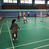 蘇州科技城実験小学校　女子チームを率いる