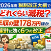 2026年度税制改正大綱でどれくらい減税？年収の壁178万円ほか家計に効く6つの改正