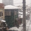 松本市内はまた雪