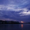 港湾の夕景、堺