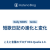 短歌日記の進化と変化