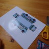 【幼稚園バスを作るぞ】写真の紙に印刷したら