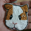 モルモットの刺繍ブローチ（3個目）