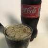 Near Frozen Carbonated Coffee; Coke or death lake of Cameroon テーブルの上の謎の液体の正体は？