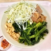 立ち喰いそばうどん 松石（高田馬場）辛味肉そば〔田舎〕＋ほうれん草増し＋ネギ増し