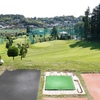 国分寺台ゴルフクラブで高低差のある練習をしラウンドに備える