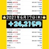 運用報告⭐️2021年6月17日(木)