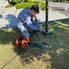 庭園灯、LEDに交換・・・のはずが