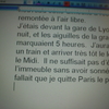 暗記したフランス語の書き取りをしました。