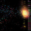 This visualization of server traffic is like the coolest game of Pong