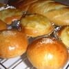 　　柚子パン＆あんパン＆柚子チョコロールパン