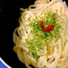 ペペロンチーノうどん（冷凍うどんと乾燥にんにくのペペロンチーノ）