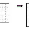 図形を２分割して正方形を再構成する問題（３）