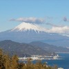 日本平から富士山が見えました